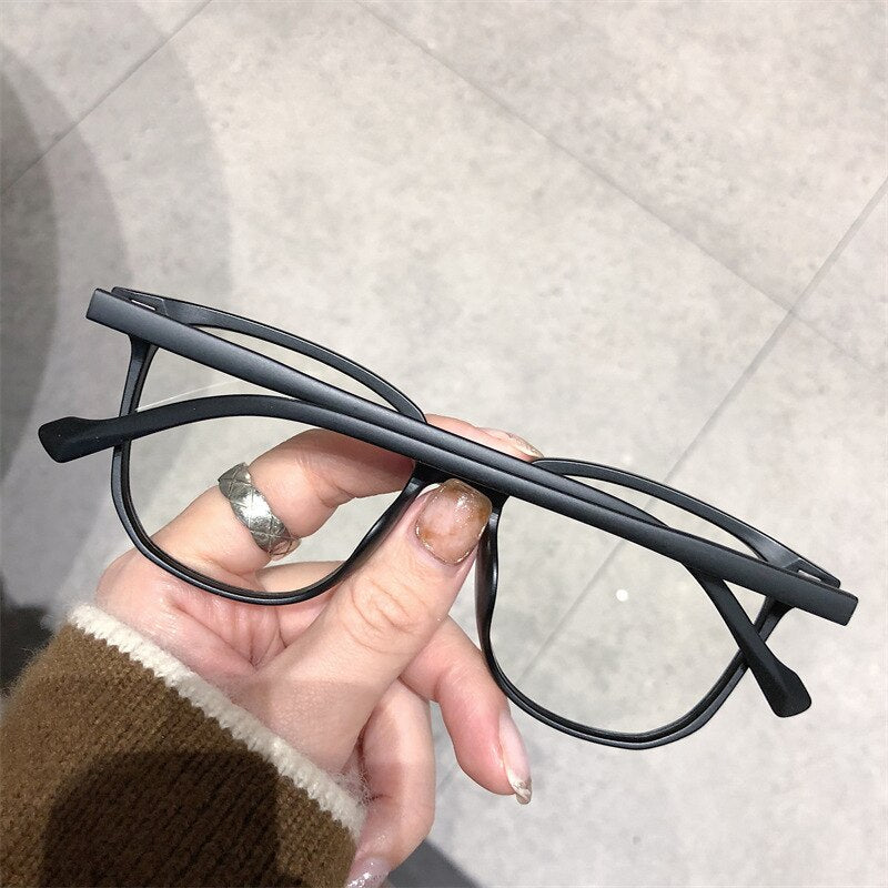 Optimized Product Title: Unisex Myopia Prescription Glasses with Blue Light Blocking Lenses - Lightweight Plastic Frame Eyewear for Nearsighted Vision Correction