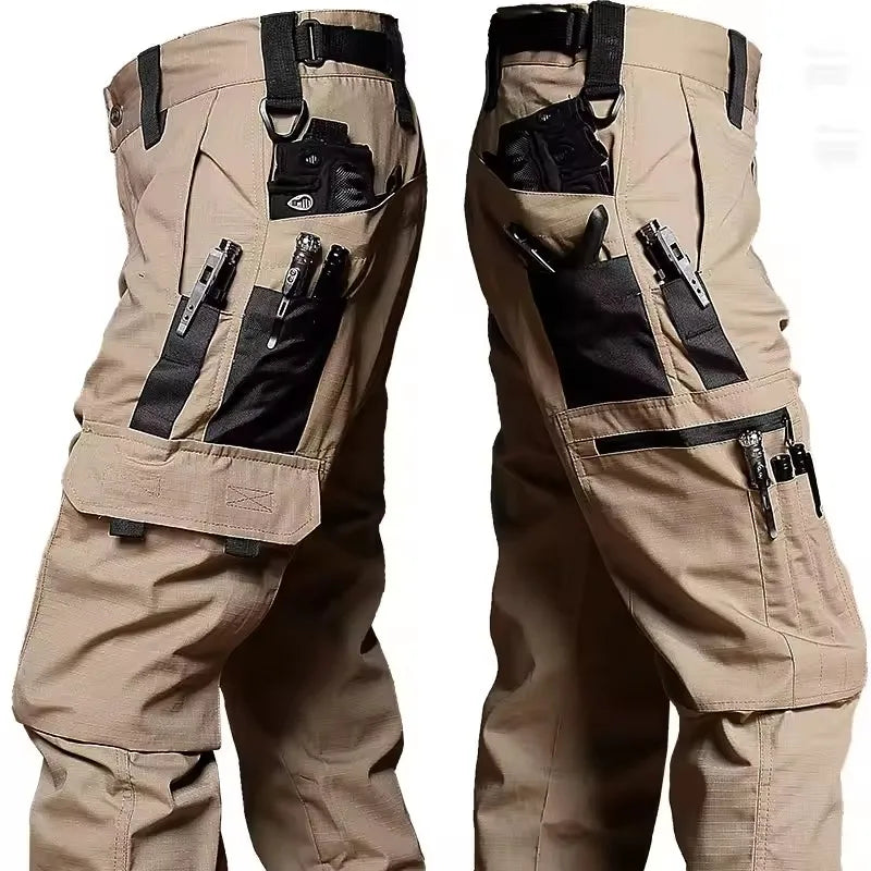 Men's Multi-Pocket Cargo Work Pants – Waterproof Outdoor Hiking Trousers, S–XXXL