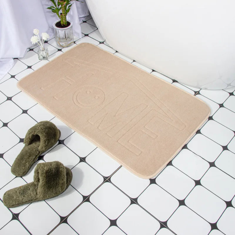 Geometric Embossed Non-Slip Bath Mat