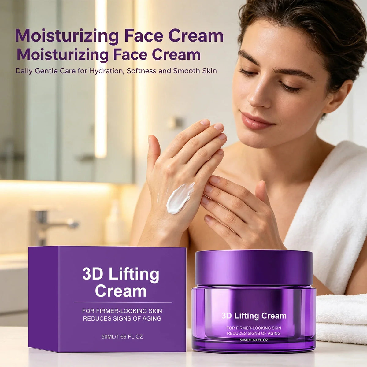 3D Firming Face Cream 50ml – Moisturizing Cream for Face and Neck