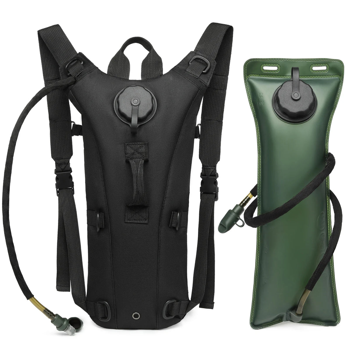 Waterproof Sport Hydration Pack – Lightweight Nylon Backpack with 3L Bladder for Hiking, Cycling, Running, Climbing