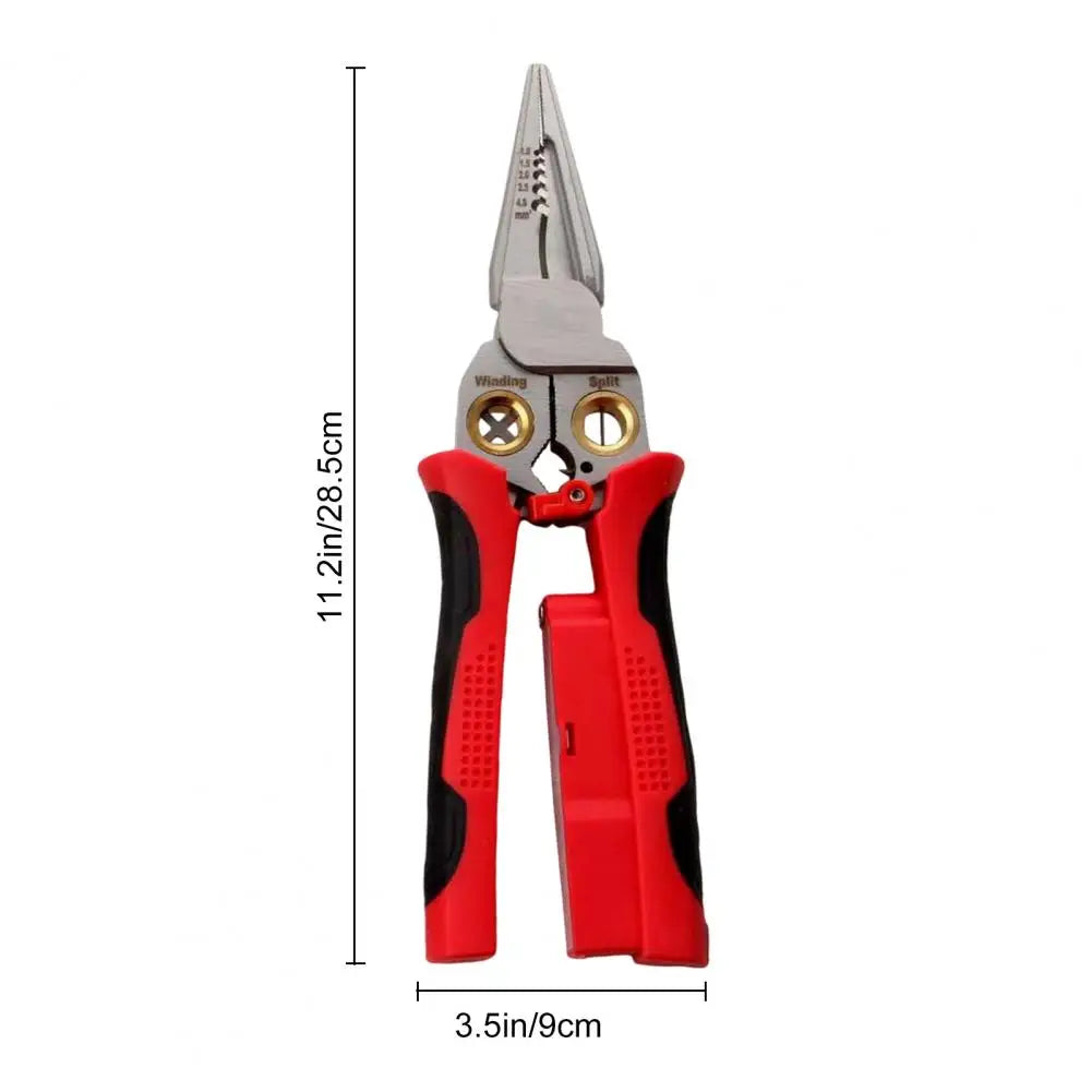 8-in-1 High-Precision Wire Stripper with Voltage Tester – Multi-Function Electric Wire Cutter
