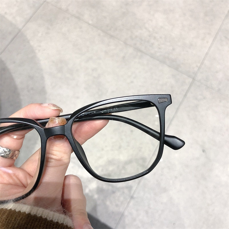 Optimized Product Title: Unisex Myopia Prescription Glasses with Blue Light Blocking Lenses - Lightweight Plastic Frame Eyewear for Nearsighted Vision Correction