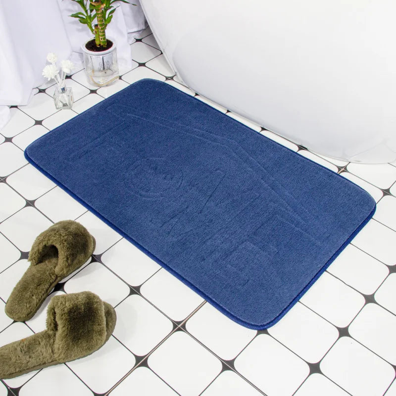 Geometric Embossed Non-Slip Bath Mat