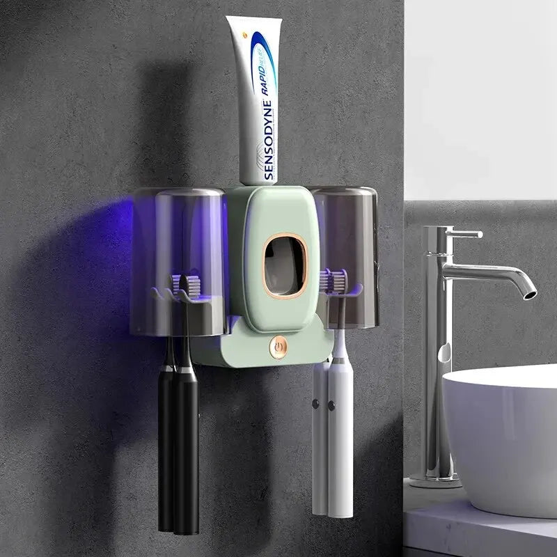 Smart UV Sterilizing Toothbrush Holder