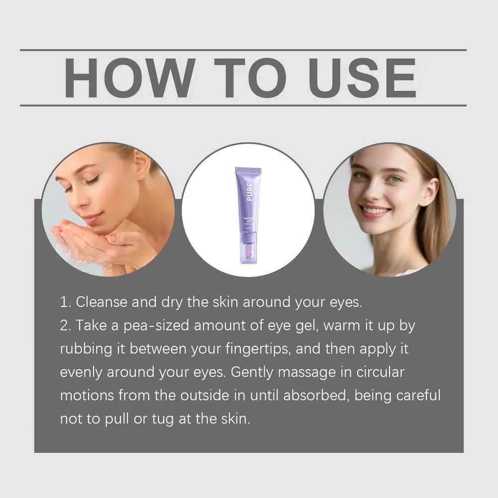 Collagen Eye Gel Cream 10g – Lightweight Moisturizing Eye Cream for Day and Night
