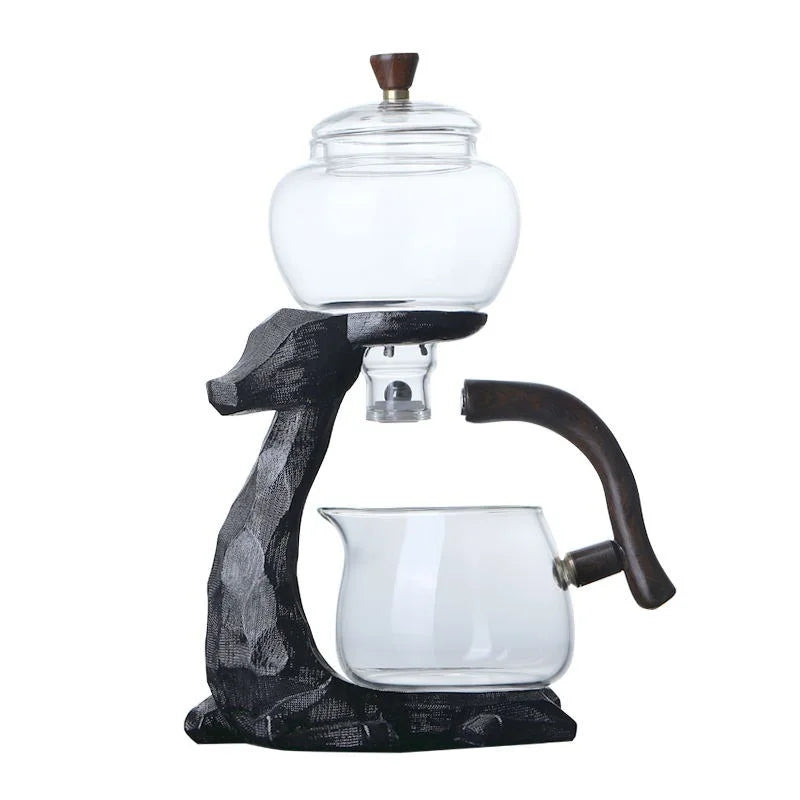 Automatic Magnetic Suction Glass Kung Fu Tea Set 350ml