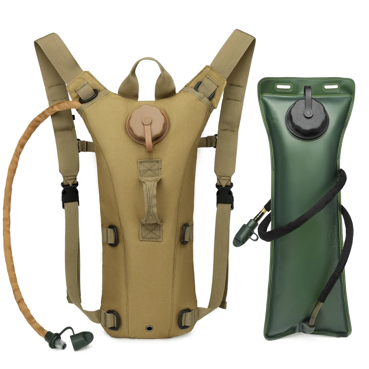 Waterproof Sport Hydration Pack – Lightweight Nylon Backpack with 3L Bladder for Hiking, Cycling, Running, Climbing