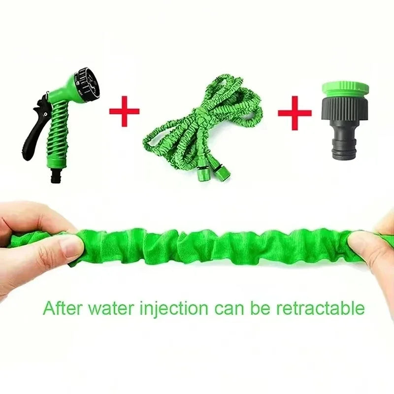 25FT-200FT Expandable Magic Hose 7 Water Spraying Functions, Durable Materials Home Garden Watering Tools Lightweight Design