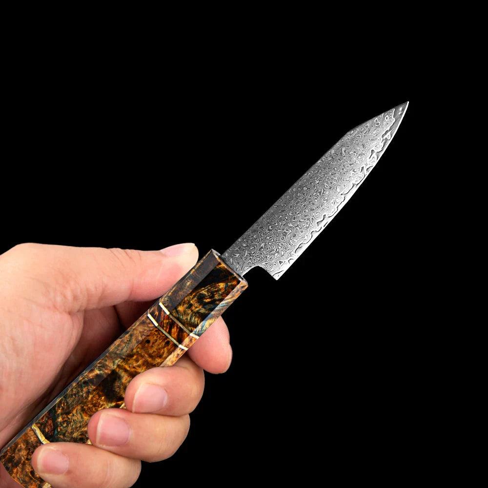 Ishikari 3.5″ Damascus Steel Paring Knife フルーツナイフ
