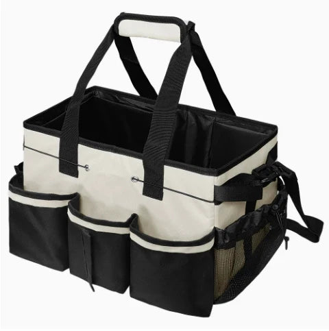1pcs Multipurpose Cleaning Tool Organizer Bag Portable Crossbody Design Durable Oxford Fabric Storage Pouch for Home Car Travel