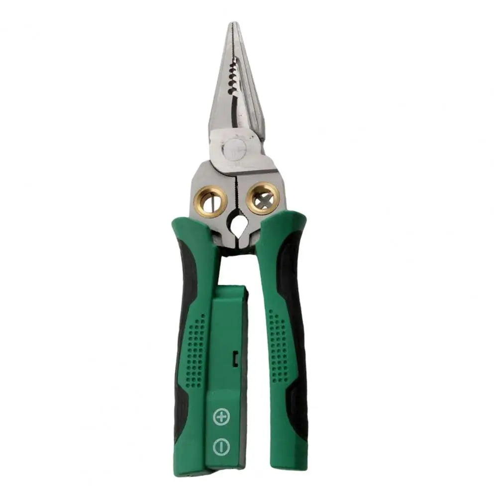 8-in-1 High-Precision Wire Stripper with Voltage Tester – Multi-Function Electric Wire Cutter