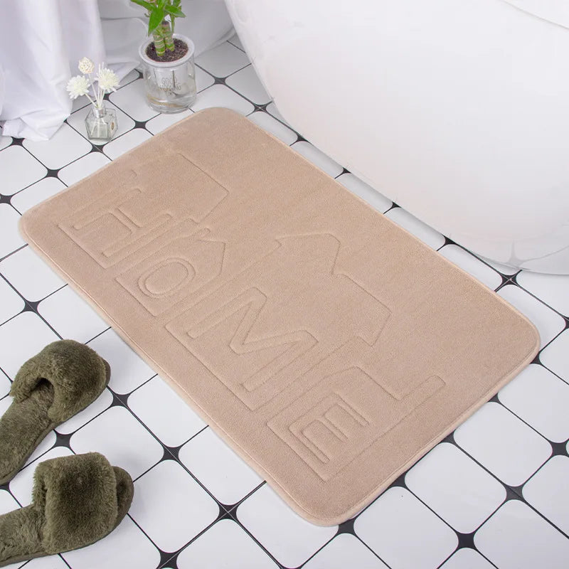 Geometric Embossed Non-Slip Bath Mat