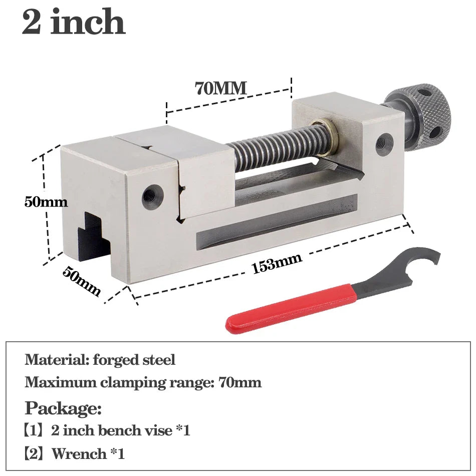 Mini steel vise 2"