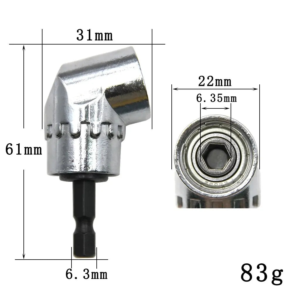 105 Degree 1/4 Inch Right Angle Drill Adapter