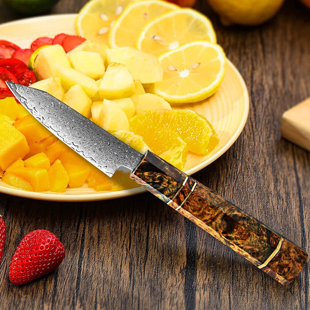 Ishikari 3.5″ Damascus Steel Paring Knife フルーツナイフ