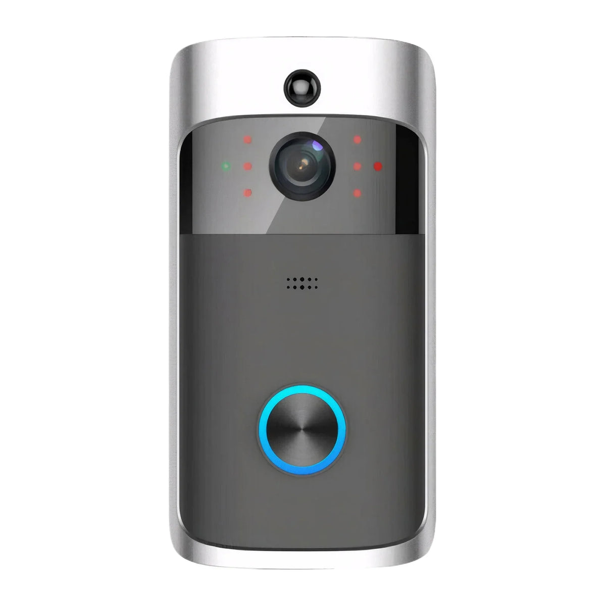 WiFi Video Doorbell Camera with Night Vision | Smart Wireless Doorbell with Intercom, PIR Motion Alerts, Two-Way Audio, Easy Battery Install