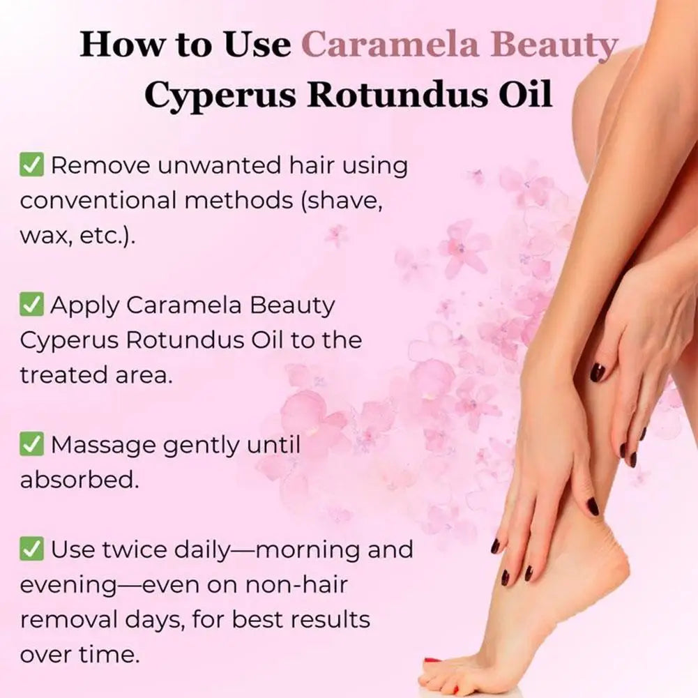 Cyperus Rotundus Oil 60ml – Moisturizing Skin Oil for After Hair Removal Care