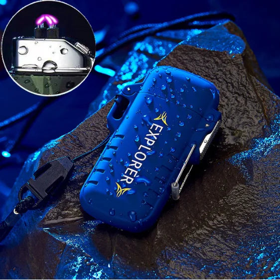 Portable Outdoor Waterproof Dual Arc USB Charging Lighter