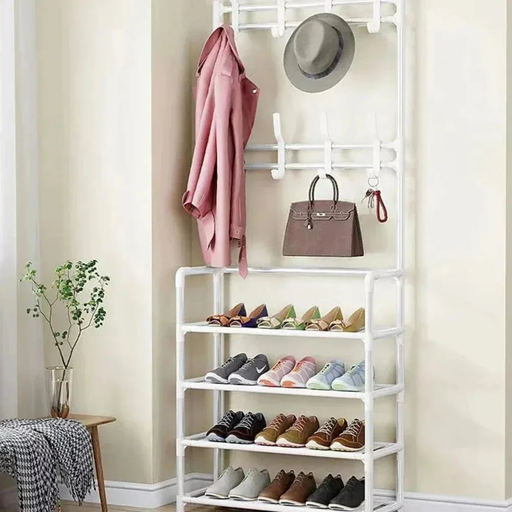 Multi-Layer Shoe and Hat Rack