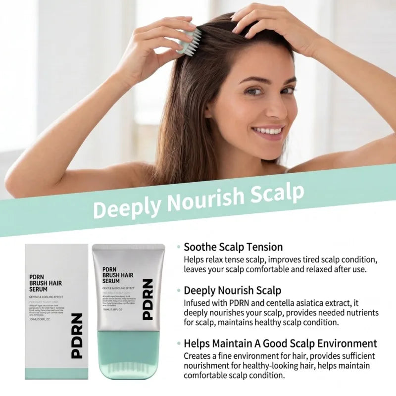 PDRN Scalp Serum 100ml with Cooling Brush Applicator – Nourishing Scalp Care