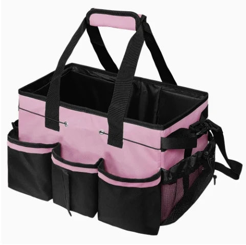 1pcs Multipurpose Cleaning Tool Organizer Bag Portable Crossbody Design Durable Oxford Fabric Storage Pouch for Home Car Travel