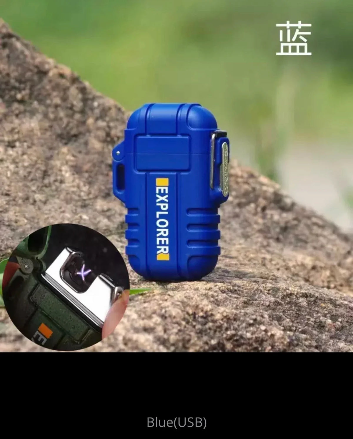 Portable Outdoor Waterproof Dual Arc USB Charging Lighter