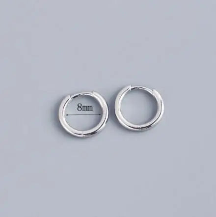 2PCS New Gold Color Square Hoop Earrings Women Men Stainless Steel Huggie Minimalist Punk Unisex Rock Earrings Piercing Jewelry
