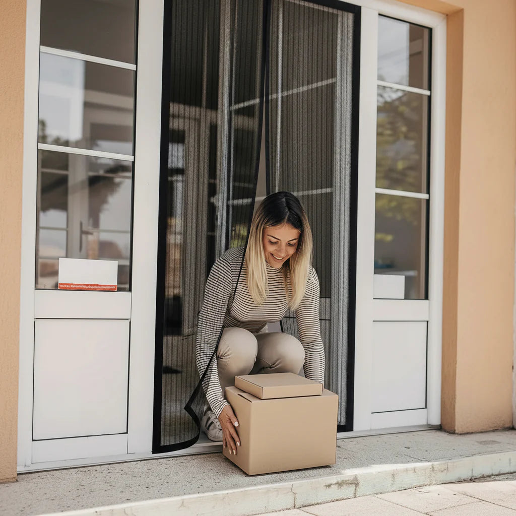 BUGBLOCK – Magnetic Hands-Free Door Mesh Curtain