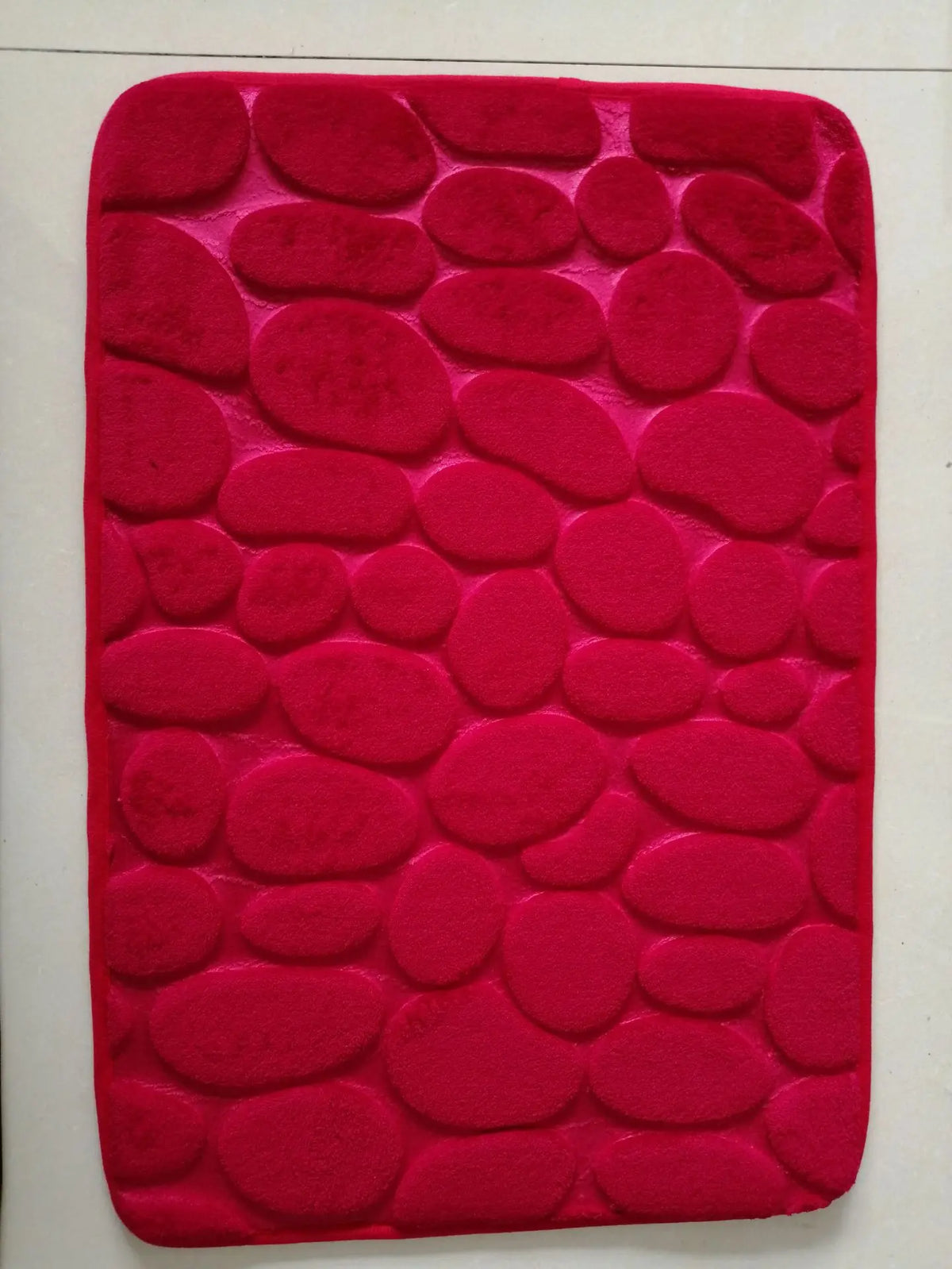 Geometric Embossed Non-Slip Bath Mat
