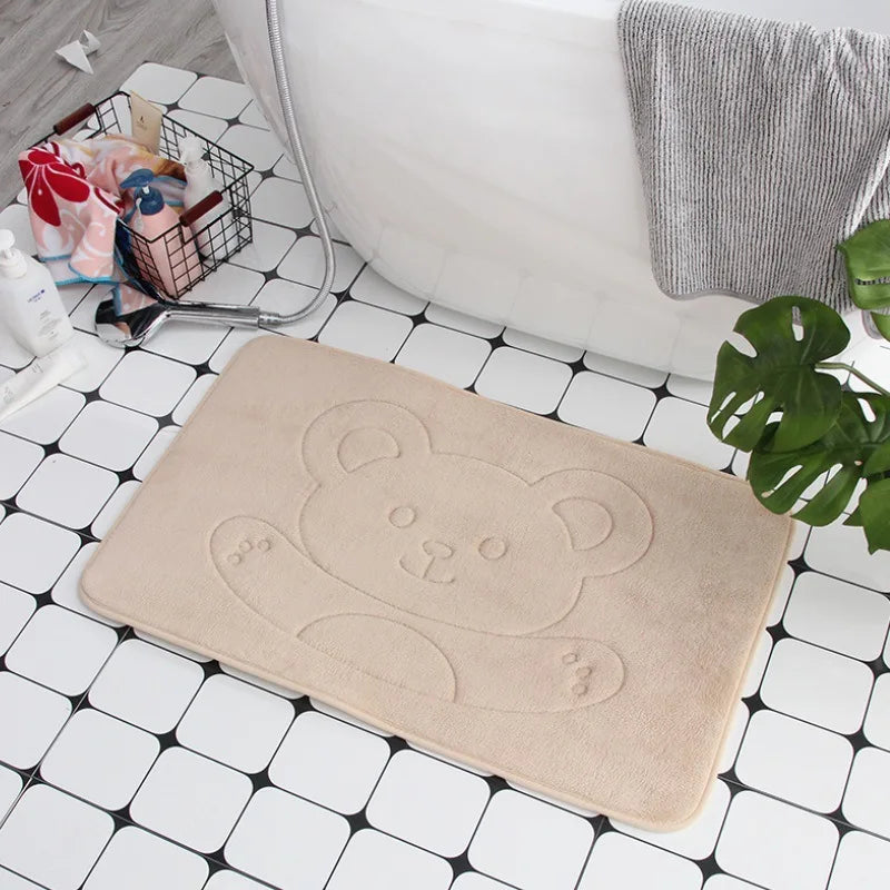 Geometric Embossed Non-Slip Bath Mat