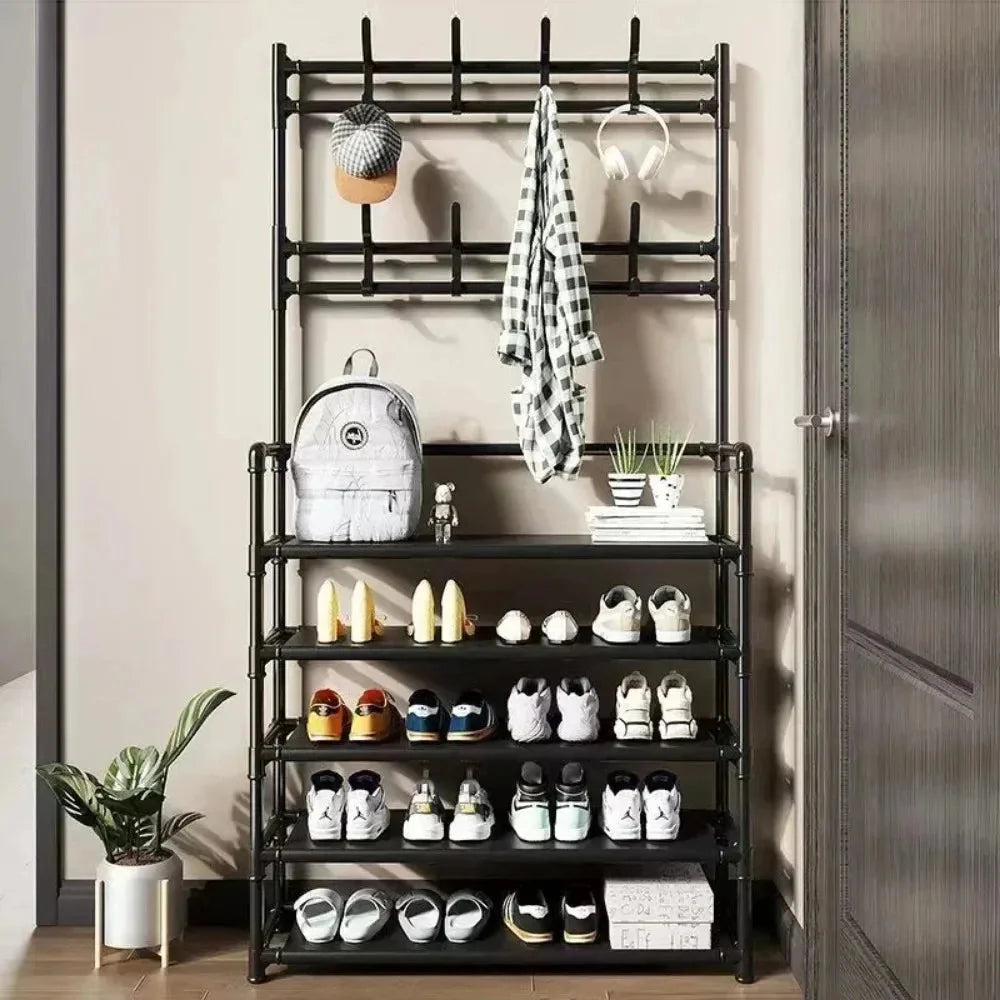 Multi-Layer Shoe and Hat Rack
