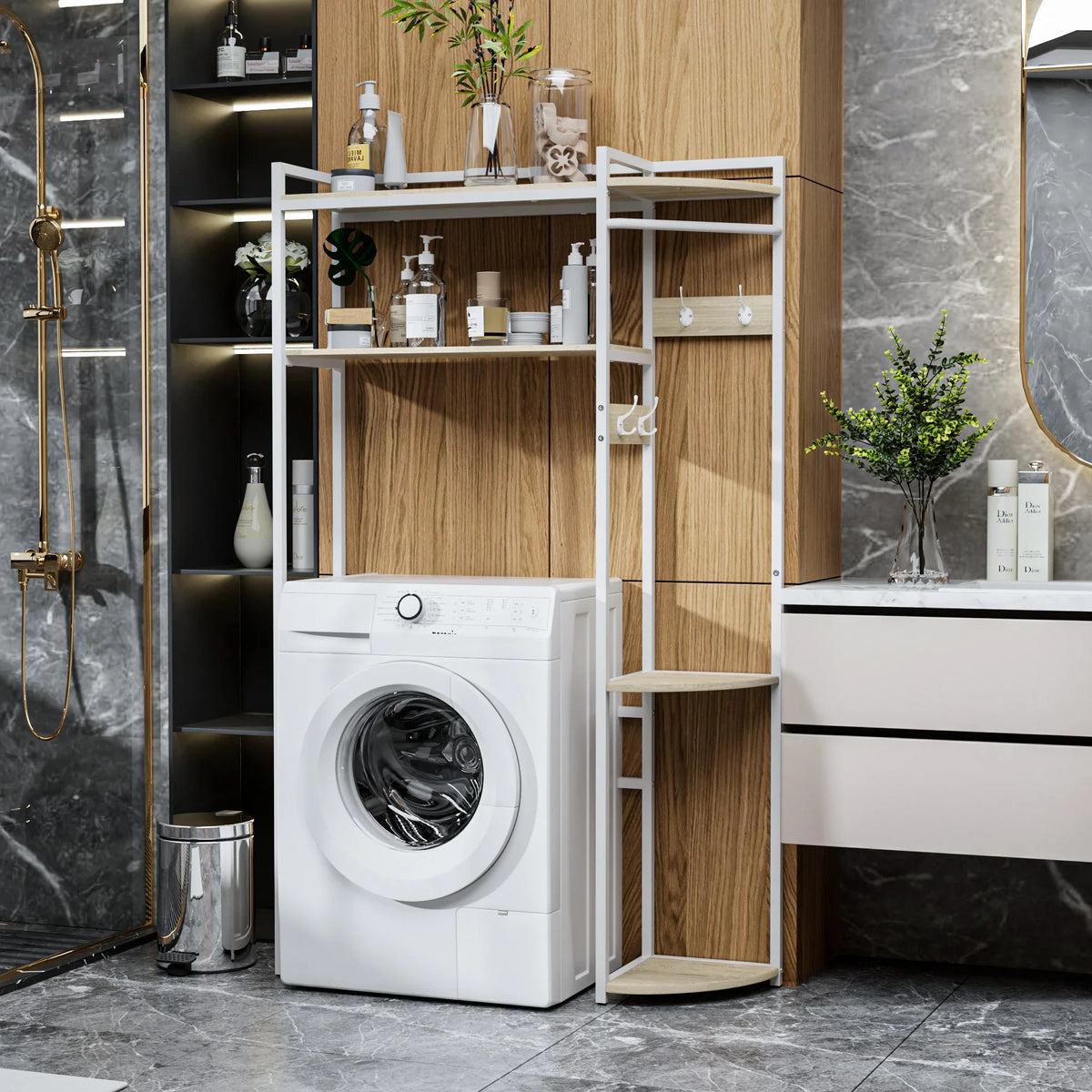 Over Toilet and Washing Machine Storage Rack Organiser