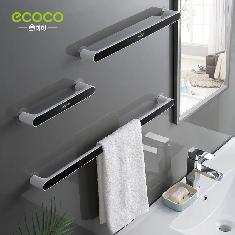 Wall-Mounted Towel Rack Organiser with Punch-Free Installation