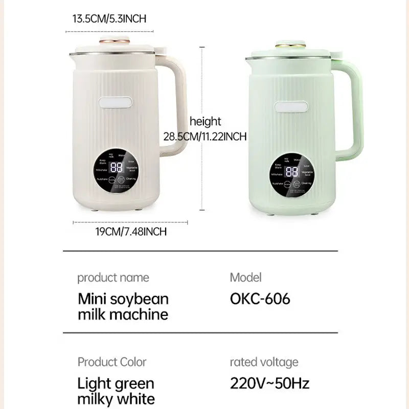 Bear 600ml Soy Milk Maker – Fresh, Natural Plant-Based Milk in Minutes!