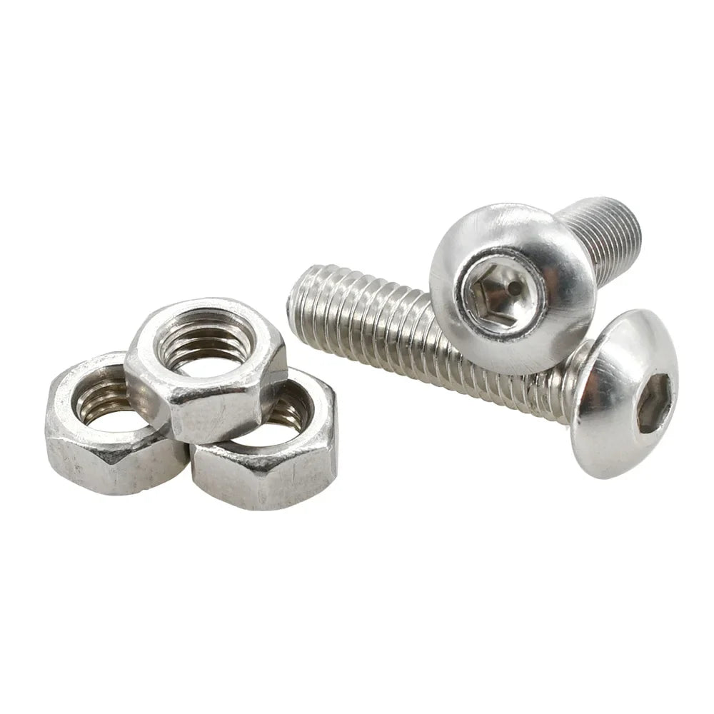 M6 Nuts and Bolts Set 304 Stainless Steel Hex Socket