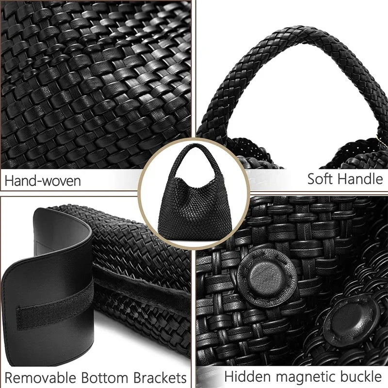 Black vegan  leather work bag | SORRENTO