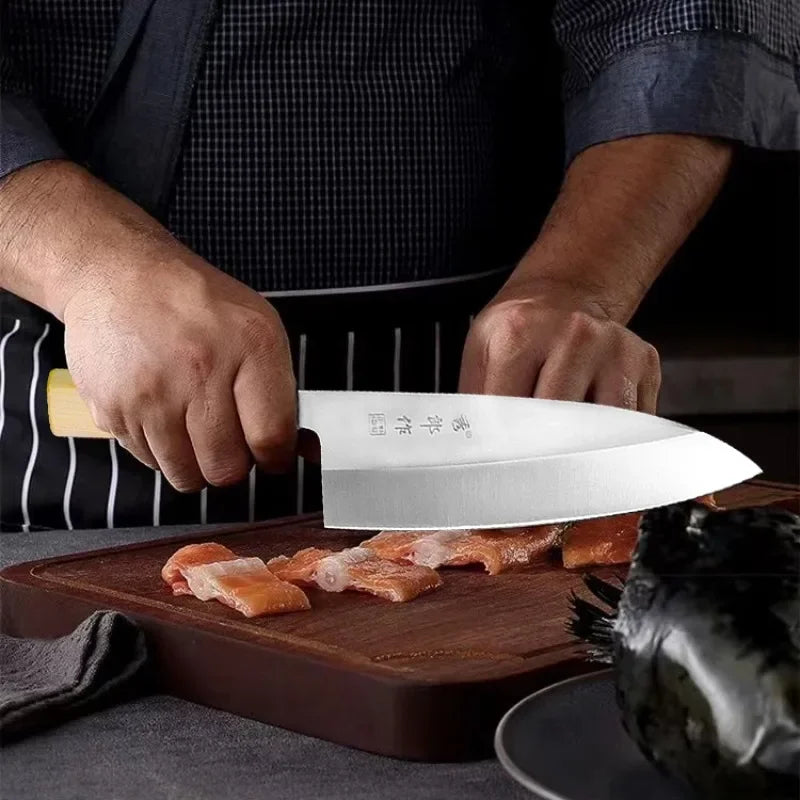Tokoro 8.25″ Stainless Steel Sushi Deba Knife 出刃包丁