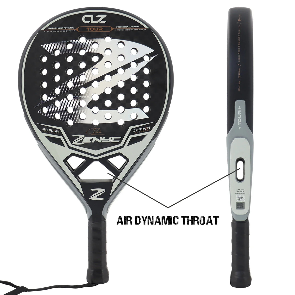 Full Carbon Padel Racket – Lightweight Frosted Surface Paddle Tennis Racquet for Beginners & All-Level Players