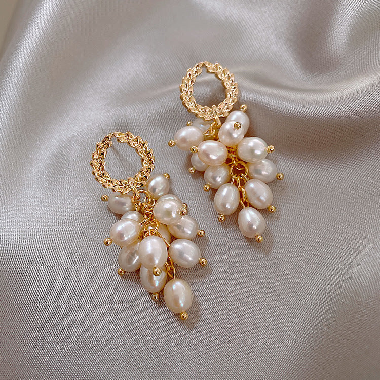 Freshwater Pearl Wheat Earrings