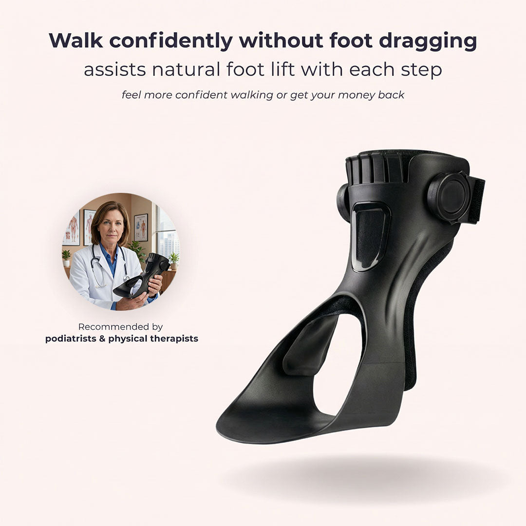 Foot Drop Support Brace – Adjustable Ankle & Toe Lift Orthotic for Walking Support