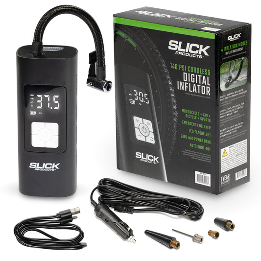 Cordless Digital Air Inflator - Portable & Fast Tire Inflator for Cars, Bikes, and More