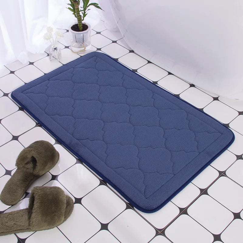 Geometric Embossed Non-Slip Bath Mat