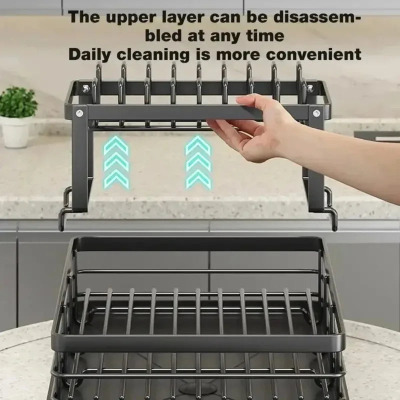 Adjustable Stainless Steel Dish Drying Rack