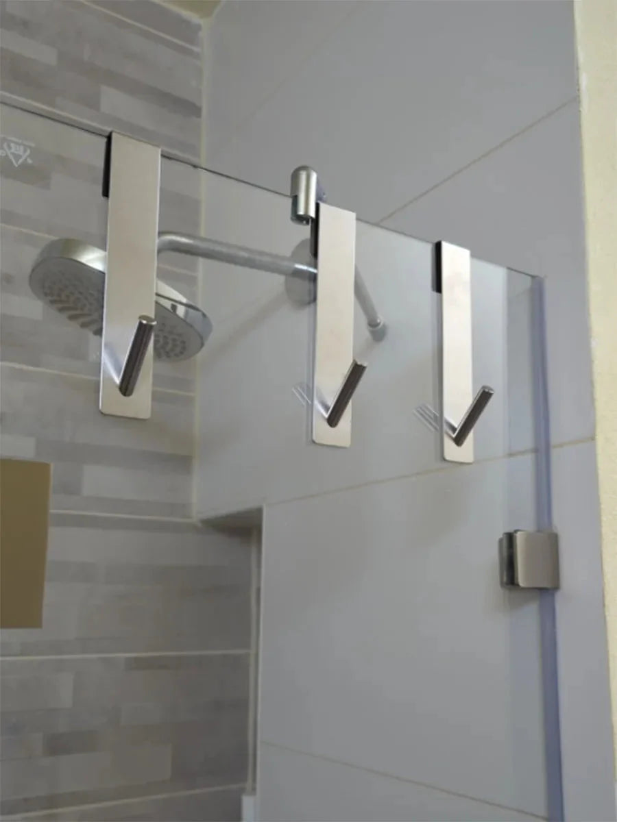 S-Shape Stainless Steel Shower Towel Rack