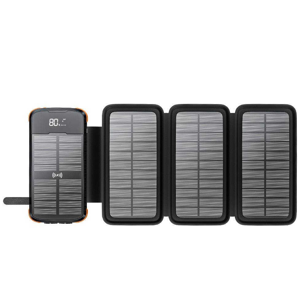 43800mAh High-Capacity Fast Charging Powerbank: Never Run Out of Battery Again -Harness the Sun's Energy for Effortless Charging on the Go