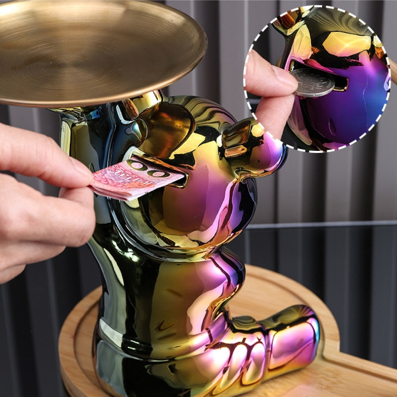 BearVault – Stylish Multifunctional Piggy Bank with Playful Display