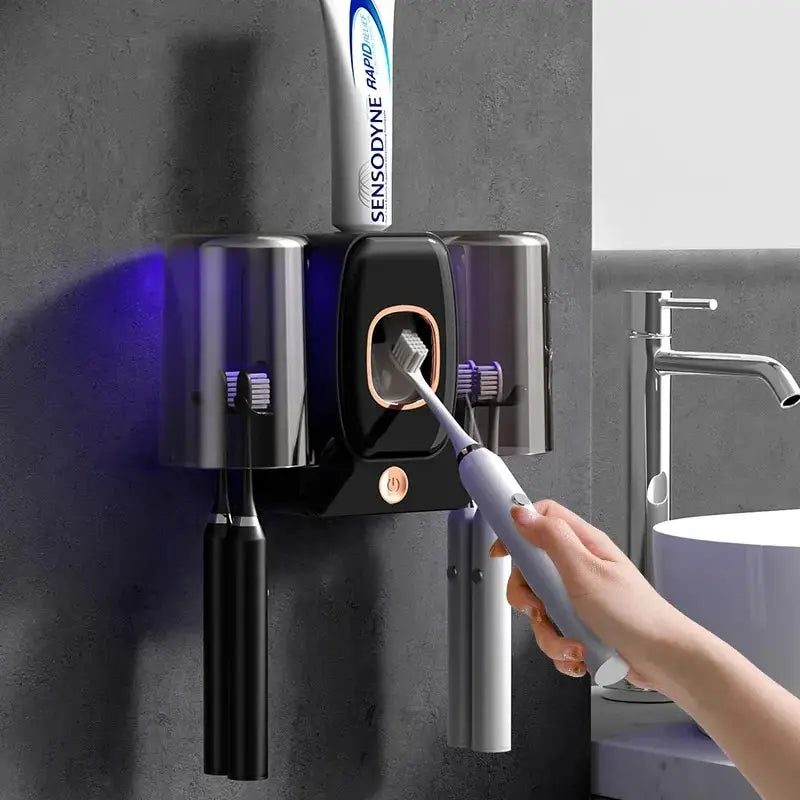 Smart UV Sterilizing Toothbrush Holder