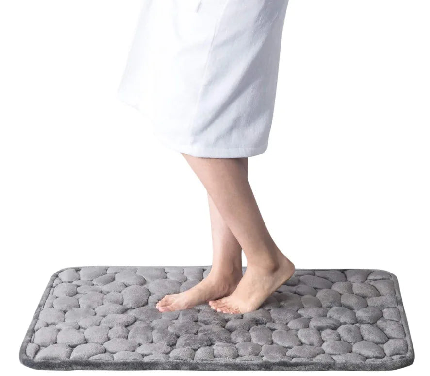 Geometric Embossed Non-Slip Bath Mat