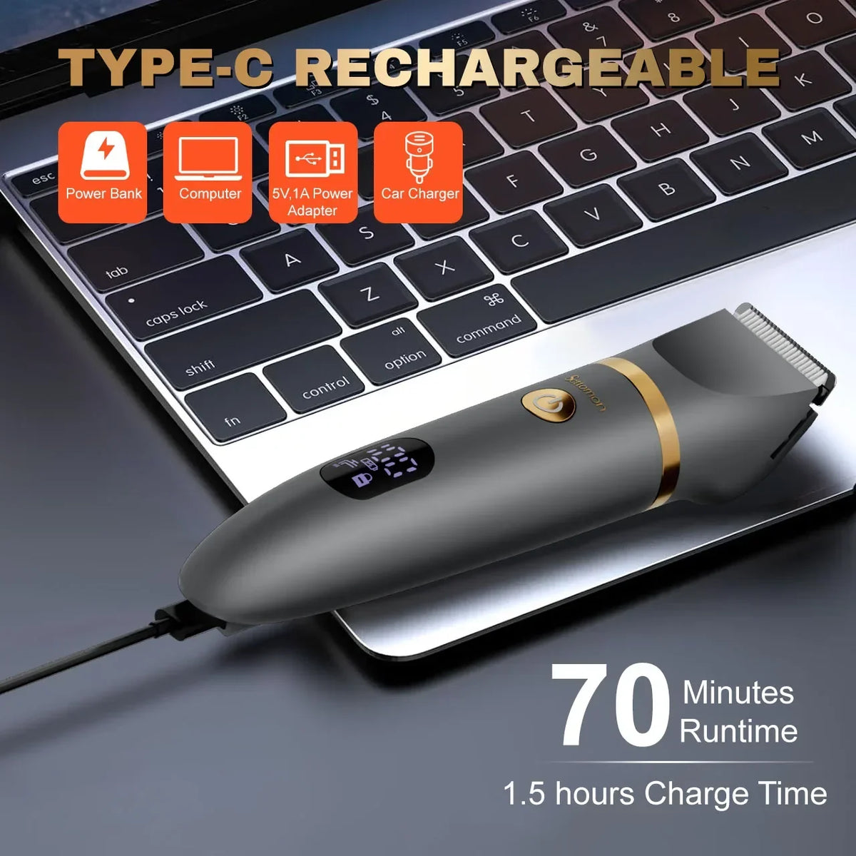 Rechargeable Men's Body Hair Trimmer – Cordless Groin and Body Groomer